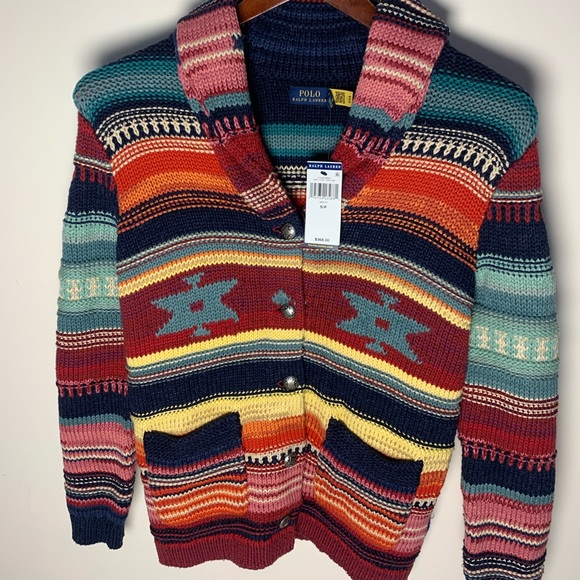 Womens Polo Ralph Lauren Aztec Cardigan 